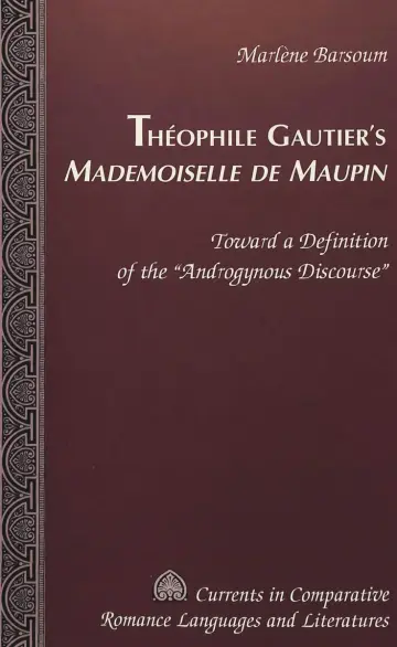 Cover of Theophile Gautier's Mademoiselle De Maupin