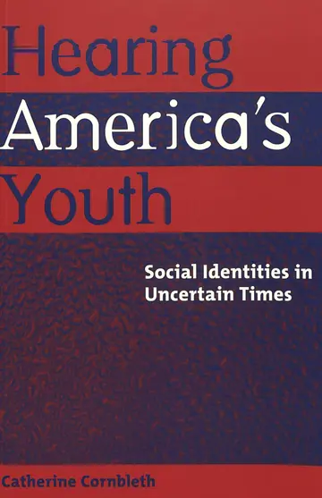 Cover of Hearing America's Youth