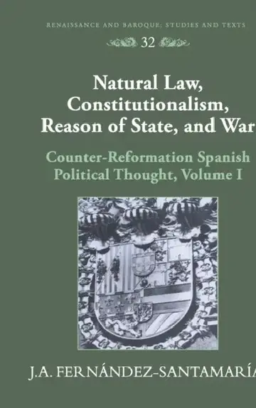 Cover of Natural Law, Constitutionalism, Reason of State, and War