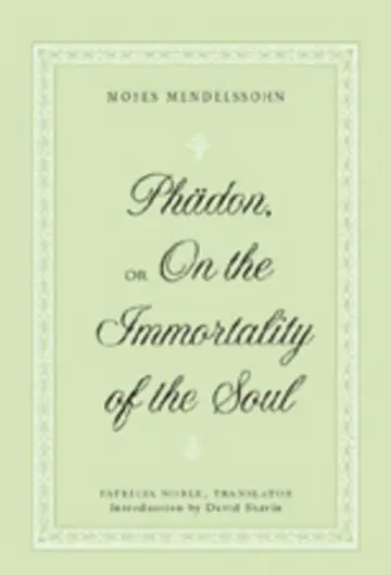 Cover of Phadon, or on the Immortality of the Soul