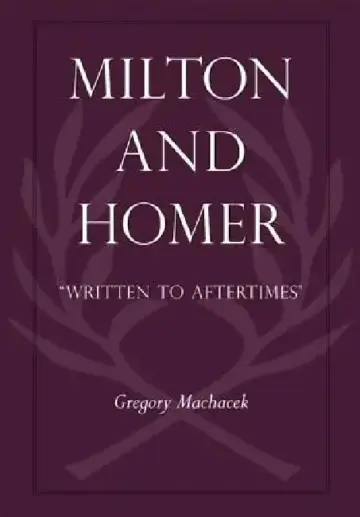 Cover of Milton and Homer
