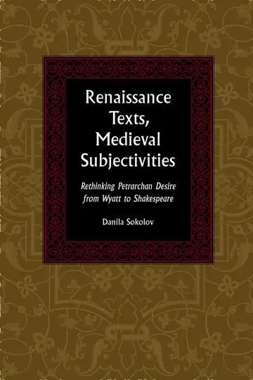 Cover of Renaissance Texts, Medieval Subjectivities