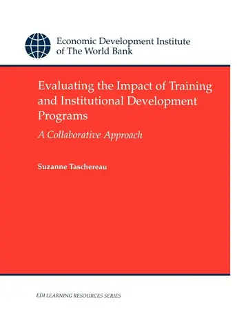 Cover of Evaluating the Impact of Training and Institutional Development Programs
