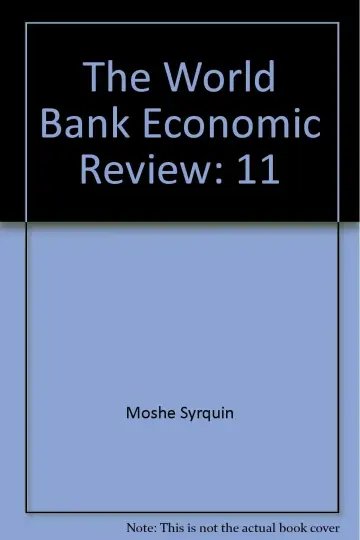 Cover of The World Bank Economic Review