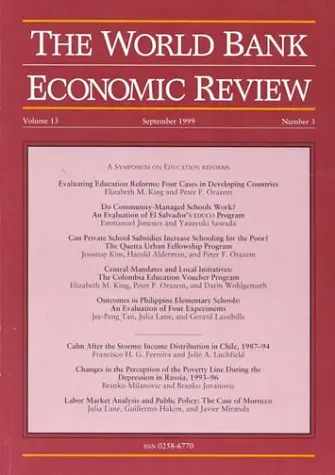 Cover of The World Bank Economic Review