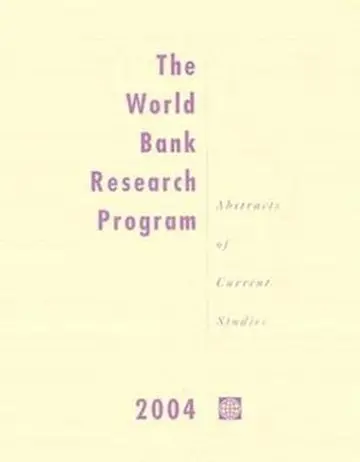 Cover of The World Bank Research Program 2004