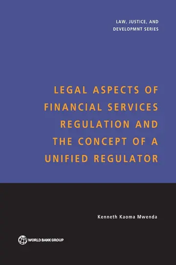 Cover of Legal Aspects of Financial Services Regulation and the Concept of a Unified Regulator