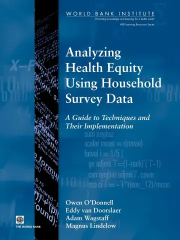 Cover of Analyzing Health Equity Using Household Survey Data