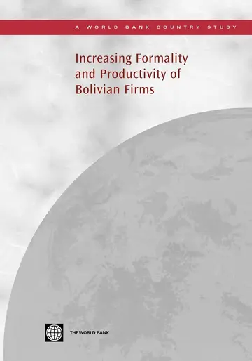 Cover of Increasing Formality and Productivity of Bolivian Firms