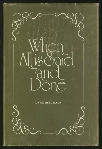 Cover of When all is said and done