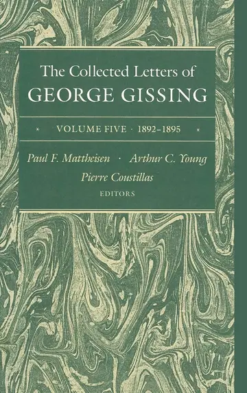 Cover of The Collected Letters of George Gissing Volume 5
