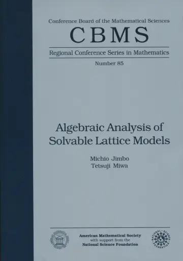Cover of Algebraic Analysis of Solvable Lattice Models