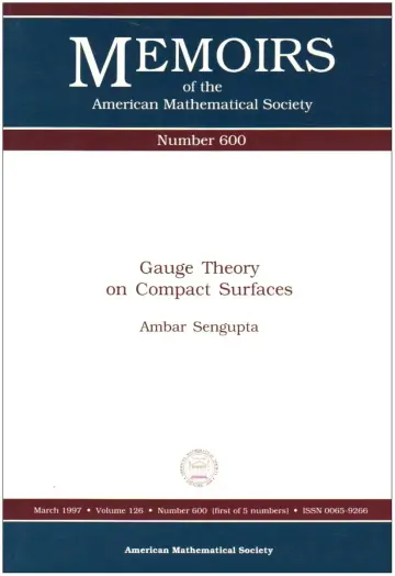 Cover of Gauge Theory on Compact Surfaces