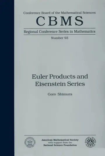Cover of Euler Products and Eisenstein Series