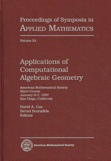 Cover of Applications of Computational Algebraic Geometry