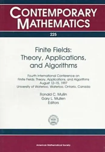 Cover of Finite Fields Proceedings of the Fourth International Conference Held at University of Waterloo, Ontario, Canada, 12-15 August, 1997