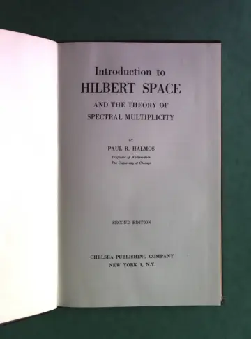 Cover of Introduction to Hilbert Space and the Theory of Spectral Multiplicity