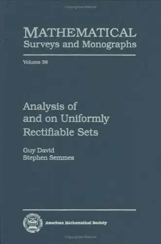 Cover of Analysis of and on Uniformly Rectifiable Sets