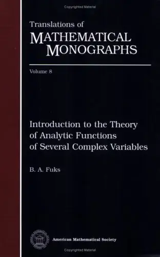 Cover of Introduction to the Theory of Analytic Functions of Several Complex Variables