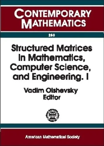 Cover of Structured Matrices in Mathematics, Computer Science, and Engineering, Part 1