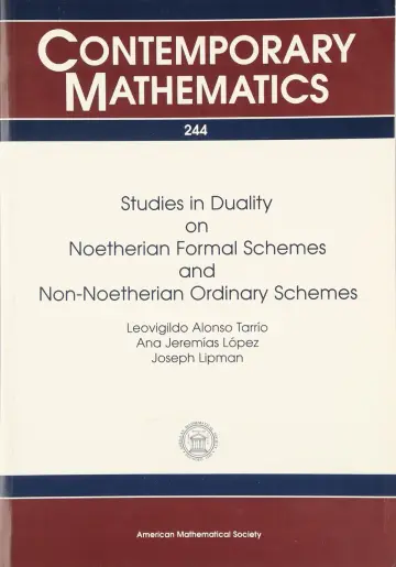 Cover of Studies in Duality on Noetherian Formal Schemes and Non-noetherian Ordinary Schemes