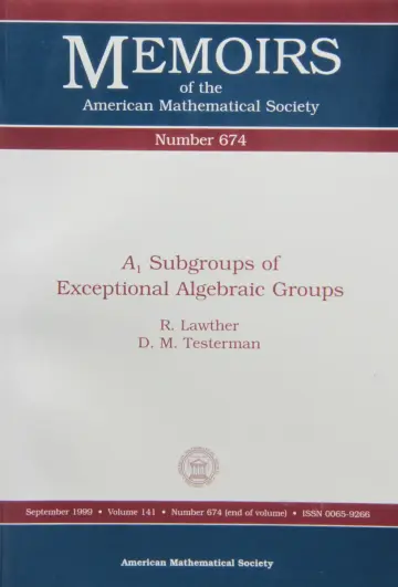 Cover of A 1 Subgroups of Exceptional Algebraic Groups
