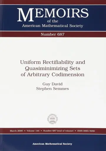 Cover of Uniform Rectifiability and Quasiminimizing Sets of Arbitrary Codimension