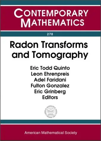 Cover of Radon Transforms and Tomography