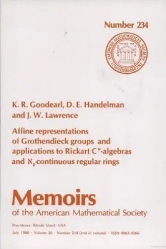 Cover of Affine Representations of Grothendieck Groups and Applications to Rickart C*-Algebras and 0-Continuous Regular Rings