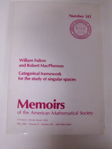 Cover of Categorical Framework for the Study of Singular Spaces
