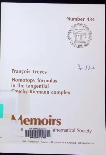 Cover of Homotopy Formulas in the Tangential Cauchy-Riemann Complex