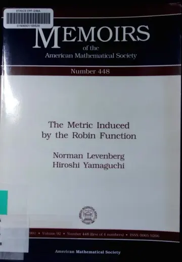 Cover of The Metric Induced by the Robin Function
