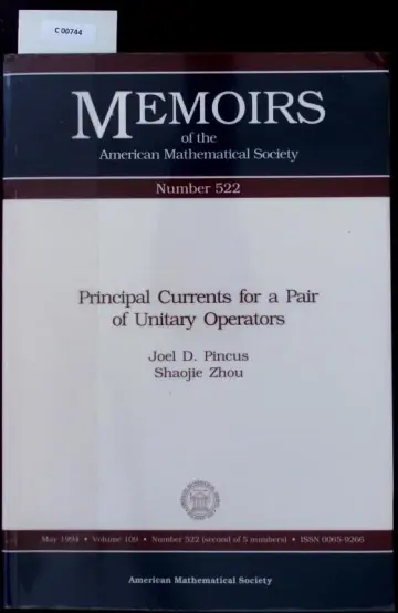 Cover of Principal Currents for a Pair of Unitary Operators