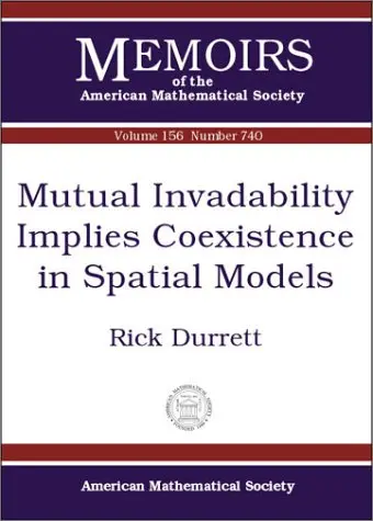 Cover of Mutual Invadability Implies Coexistence in Spatial Models