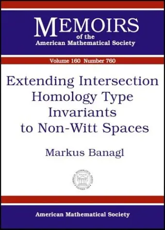 Cover of Extending Intersection Homology Type Invariants to Non-Witt Spaces
