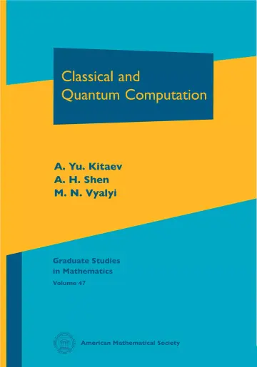 Cover of Classical and Quantum Computation