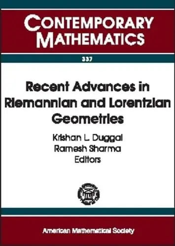Cover of Recent Advances in Riemannian and Lorentzian Geometries