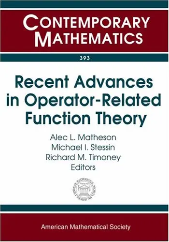 Cover of Recent Advances in Operator-related Function Theory