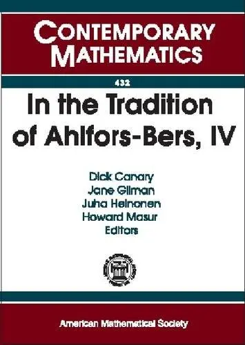 Cover of In the Tradition of Ahlfors-Bers, Volume 4