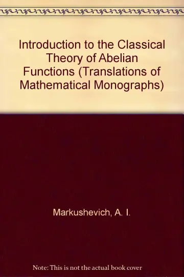 Cover of Introduction to the Classical Theory of Abelian Functions