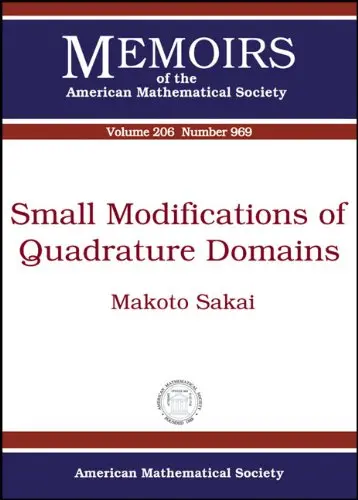 Cover of Small Modifications of Quadrature Domains