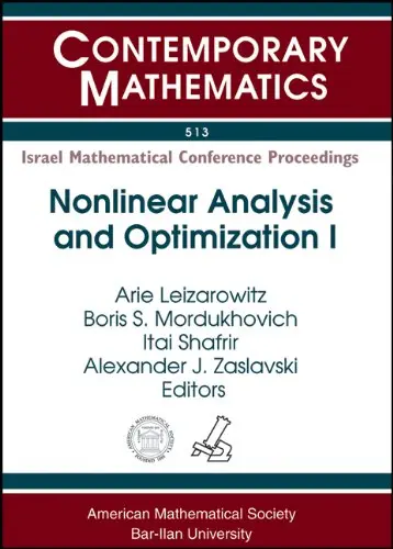 Cover of Nonlinear Analysis and Optimization I