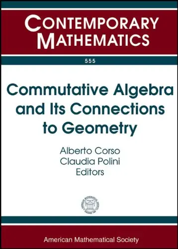 Cover of Commutative Algebra and Its Connections to Geometry