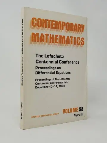 Cover of Lefschetz Centennial Conference, Part 3