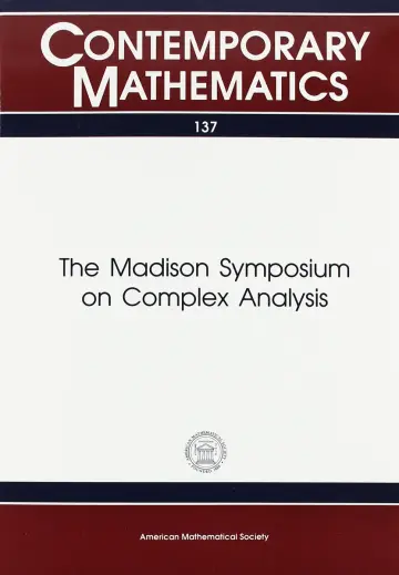 Cover of The Madison Symposium on Complex Analysis