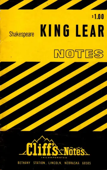 Cover of Notes on Shakespeare's "King Lear"