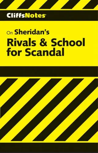 Cover of Cliffsnotes Rivals & School for Scandal