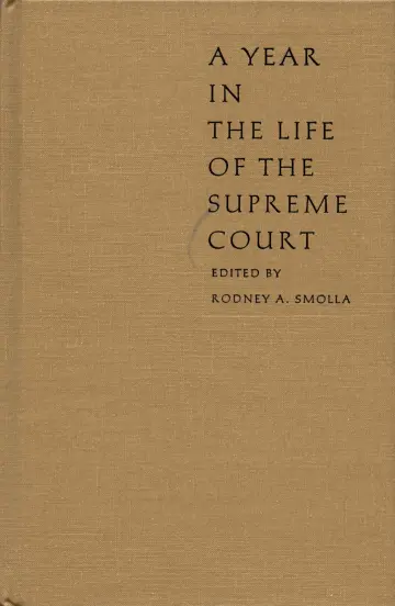 Cover of A Year in the Life of the Supreme Court