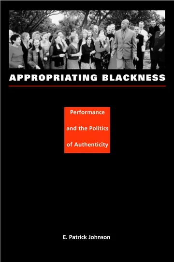 Cover of Appropriating Blackness