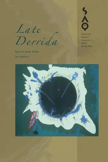 Cover of Late Derrida